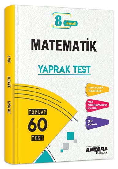 8. SINIF MATEMATİK YAPRAK TEST ANKARA YAYINLARI