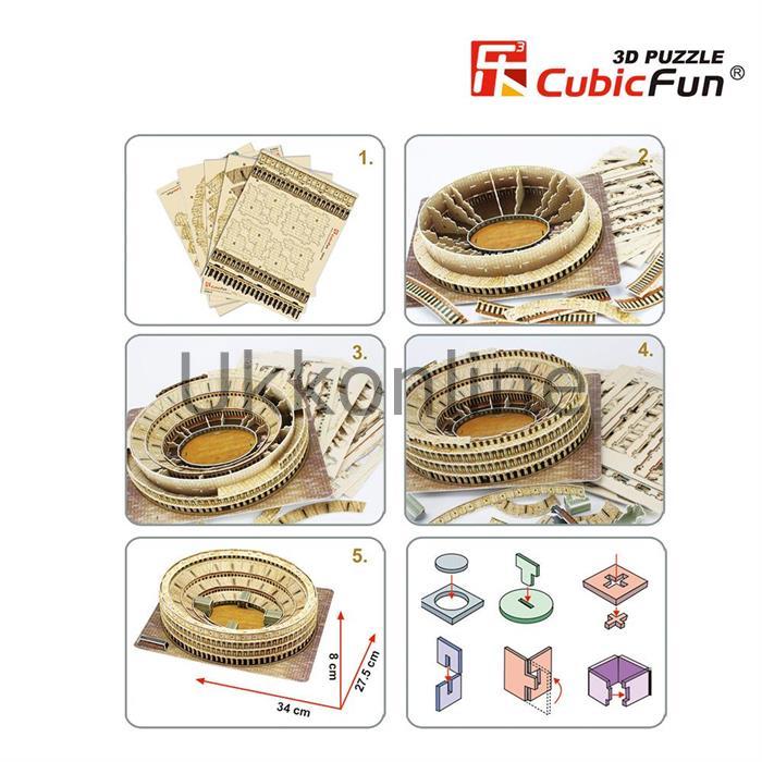 Neco 3D Puzzle MC055H Colosseum-İtalya