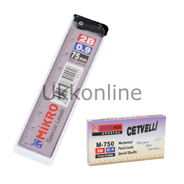 MİKRO MİN CETVELLİ 0,9MM 2B 75MM M-750