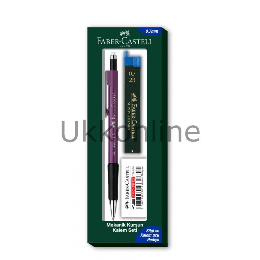 Faber Castell  1347/07 versatil kalem+silgi+min hediye