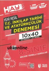 8. Sınıf Lgs Hay T.c Inkılap Tarihi 10x40 Branş Deneme