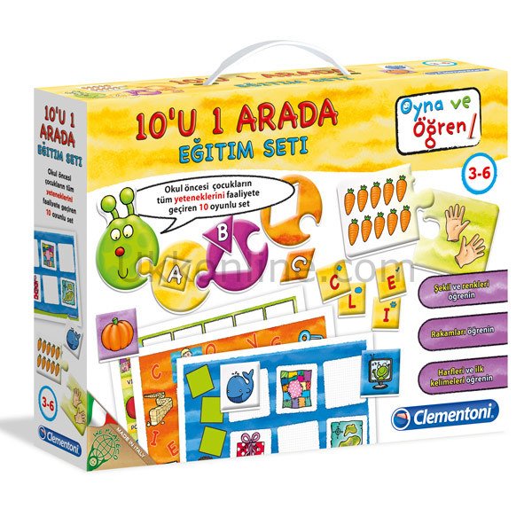 64245 EĞİTİM SETİ 10u1 ARADA 3-6 yaş