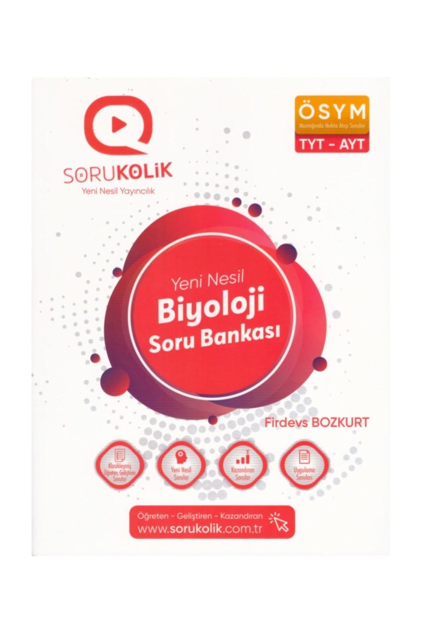 TYT AYT Biyoloji Soru Bankası Sorukolik Yayınları