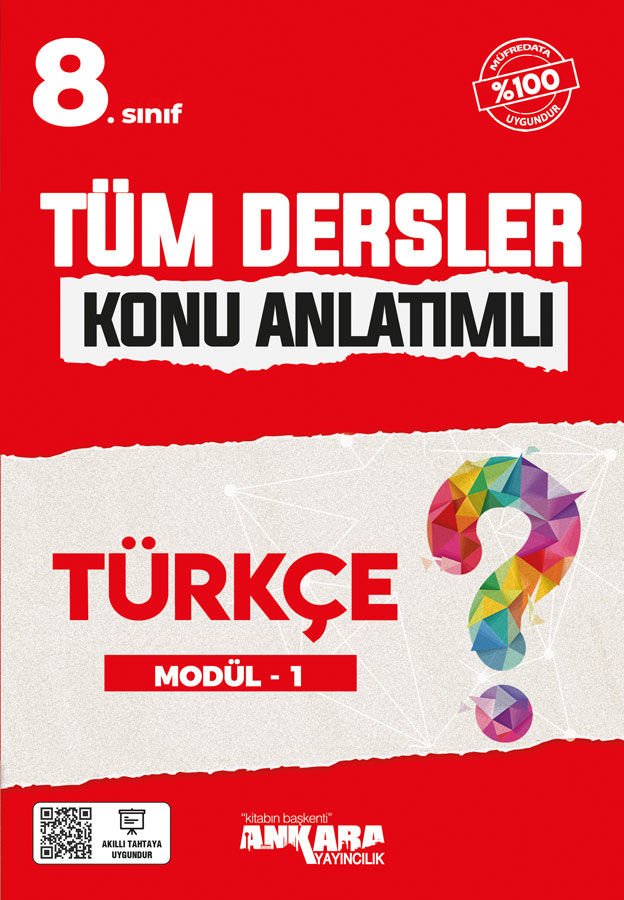 8.Sınıf Tüm Dersler Konu Anlatımlı Türkçe Modül-1