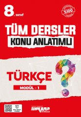 8.Sınıf Tüm Dersler Konu Anlatımlı Türkçe Modül-1