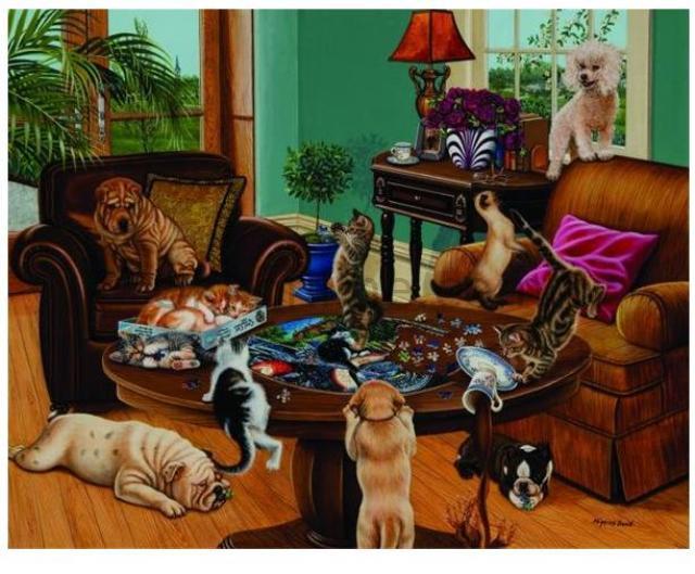 3073 PUZZLE SEVERLER/PUZZLES HELPERS 1000PCS