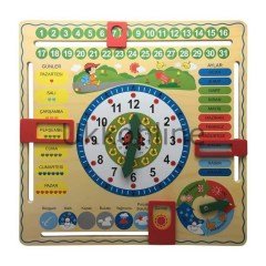 BU-BU AHŞAP TAKVİM VE SAAT