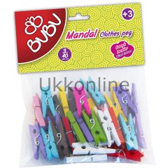 BU-BU MANDAL 40LI RENKLİ
