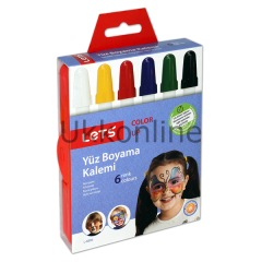 LETS YÜZ BOYAMA KALEMİ 6 RENK