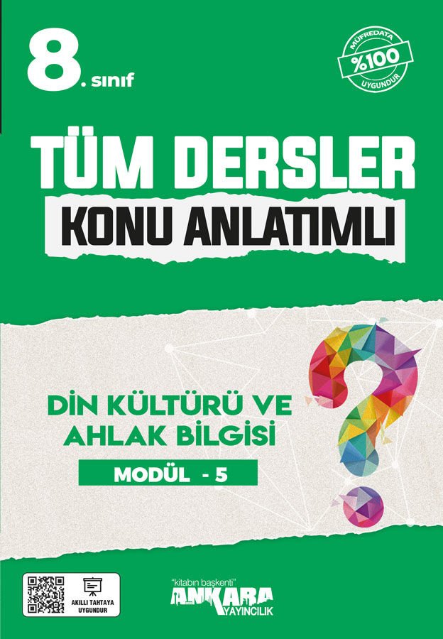 8. Sınıf Tüm Dersler Konu Anlatımlı Din Kültürü ve Ahlak Bilgisi Modül-5