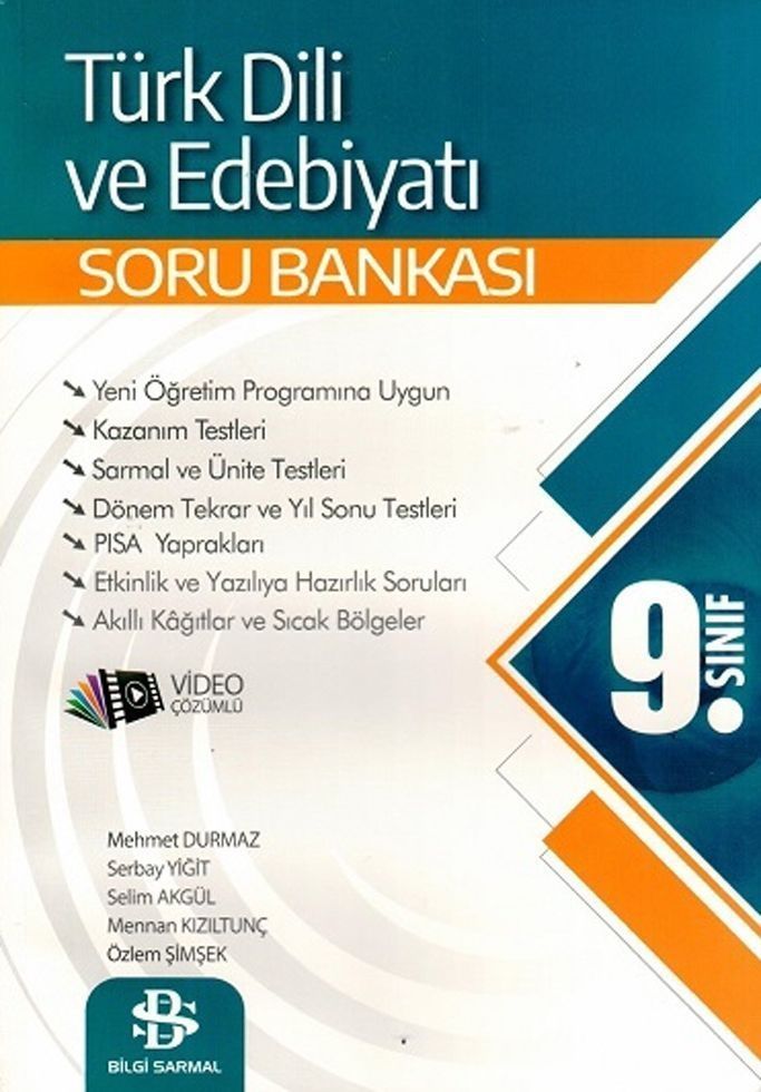 9. Sınıf Türk Dili ve Edebiyatı Soru Bankası Bilgi Sarmal Yayınları