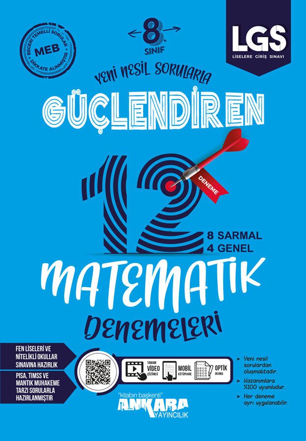 8. Sınıf Matematik Güçlendiren Denemeleri (12)