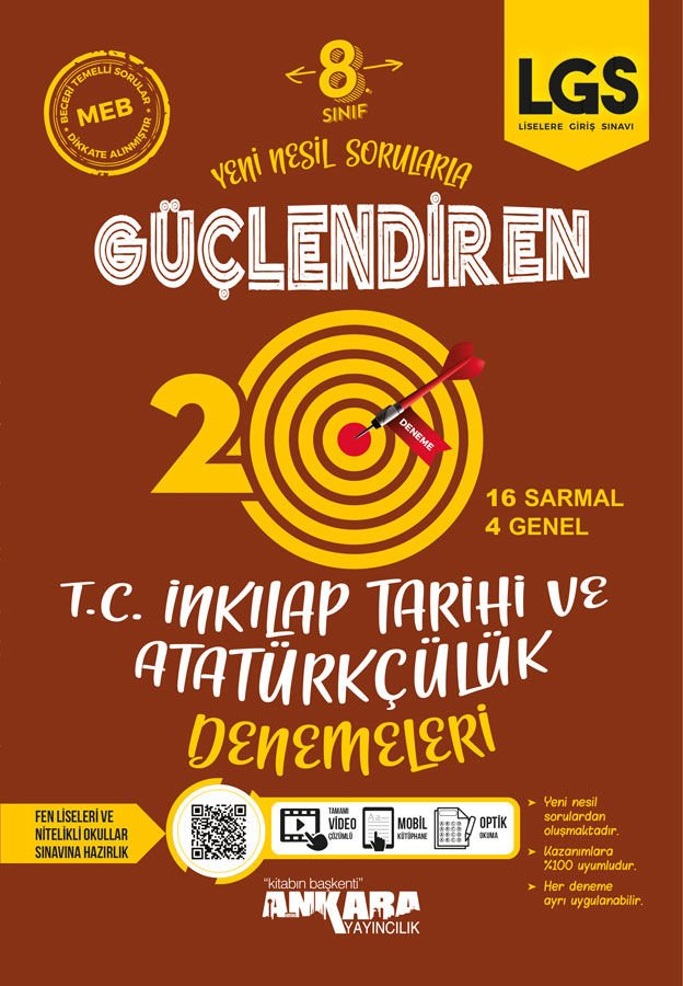 8. Sınıf T.C. İnkılap Tarihi ve Atatürkçülük Güçlendiren Denemeleri (20)