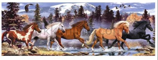 3115 KOŞAN ATLAR / RUNNİNG HORSE 1000PCS