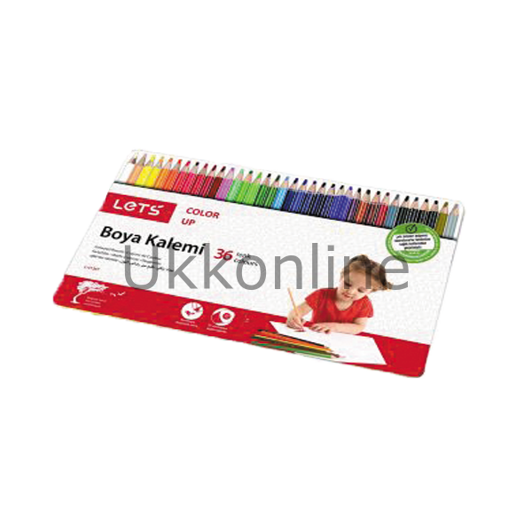 LETS BOYA KALEMİ 36 RENK METAL KUTU