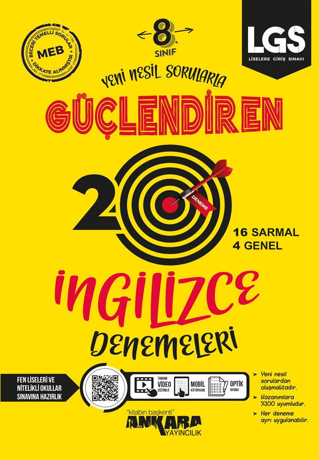 8. Sınıf İngilizce Güçlendiren Denemeleri (20)