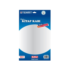 TİCON HAZIR KİTAP KABI BUZLU ŞEFFAF 10 LU