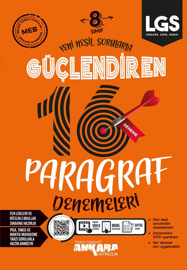 8. Sınıf Paragraf Güçlendiren Denemeleri (16)
