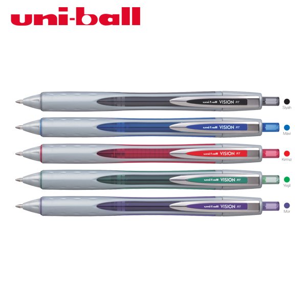 Uniball VISION RT 0.8 Mekanik Roller Kalem Siyah