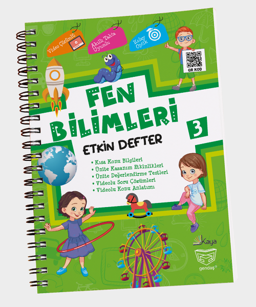 3.SINIF ETKİN AKILLI DEFTER FEN KAYA YAYINLARI