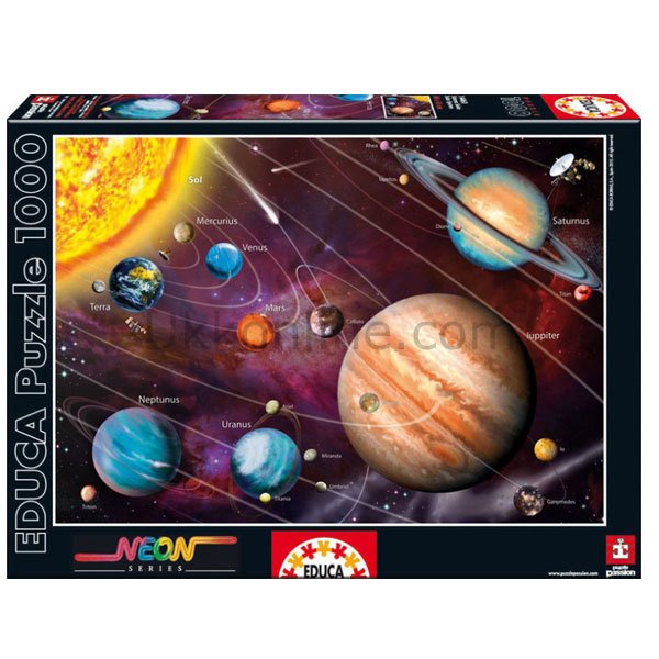 14461/EDU 1000pcs SOLAR SYSTEM /Neon /Educa /1000 parça puzzle