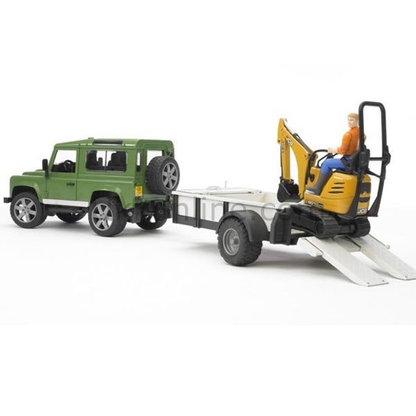 BR02593 LAND ROVER ARAZİ ARACI ve JCB MİNİ KAZICI