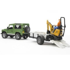 BR02593 LAND ROVER ARAZİ ARACI ve JCB MİNİ KAZICI