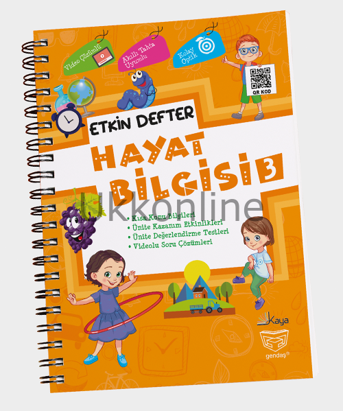 3. SINIF ETKİN AKILLI DEFTER HAYAT BİLGİSİ KAYA YAYINLARI