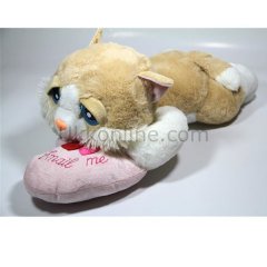 28951E/29 PEL.YATAN KALPLİ KEDİ 29CM