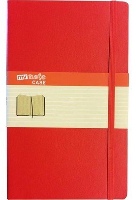 MYN300-B-Ç MYNOTE CASE 19X25  DEFTER 96 YP. ÇİZGİLİ KIRMIZI SERT KAPAK