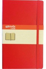 MYN300-B-Ç MYNOTE CASE 19X25  DEFTER 96 YP. ÇİZGİLİ KIRMIZI SERT KAPAK