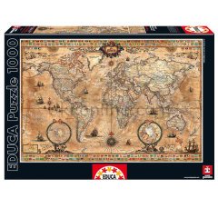 15159/EDU 1000pcs ANTIQUE WORLD MAP /Educa /1000 parça puzzle