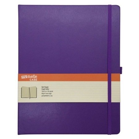 MYN300-B-Ç MYNOTE CASE 19X25  DEFTER 96 YP. ÇİZGİLİ MOR