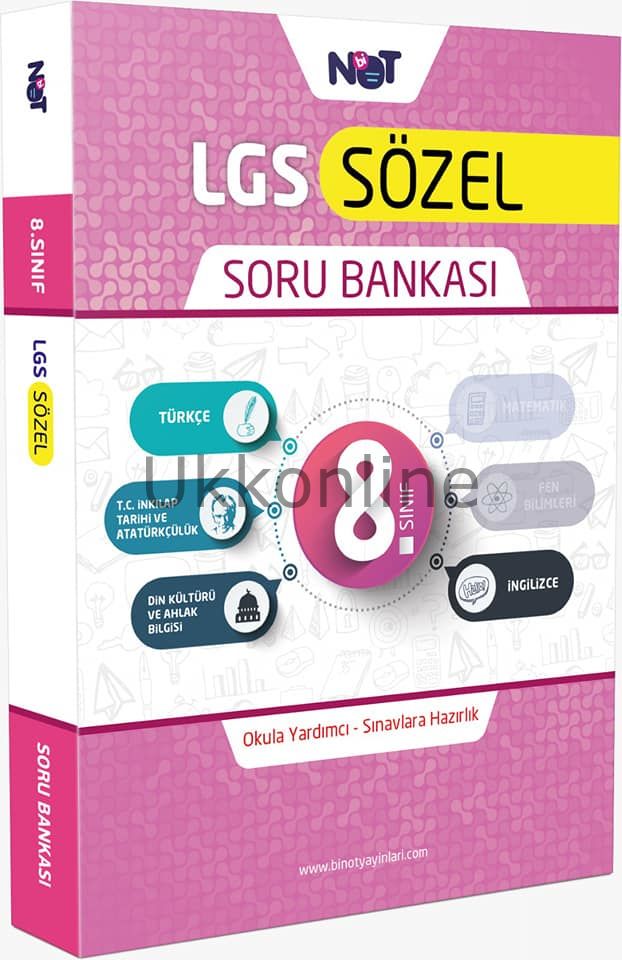 BİNOT -8 . SINIF LGS TÜM DERSLER SÖZEL SORU BANKASI 2019