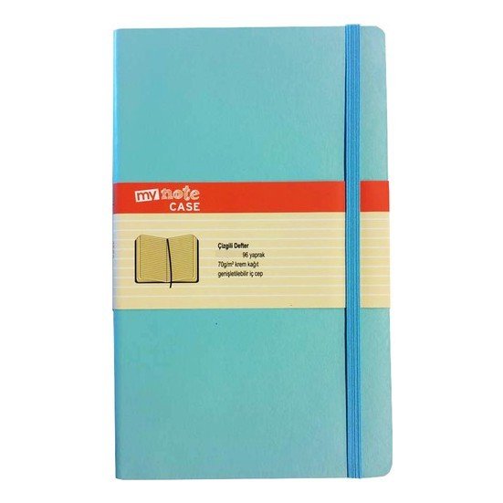 MYN108-Ç MYNOTE CASE 19X25  DEFTER 96 YP. ÇİZGİLİ TURKUAZ