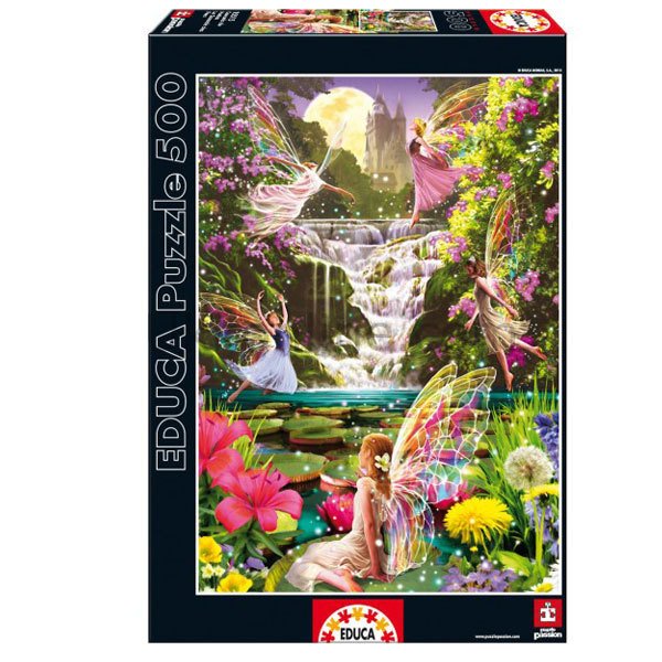 15515/EDU 500pcs WATERFALL FAIRIES /Educa /500 parça puzzle
