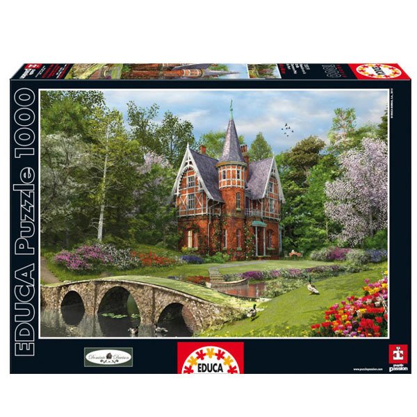 15519/EDU 1000pcs COBBLED BRIDGE COTTAGE /Educa /1000 parça puzzle