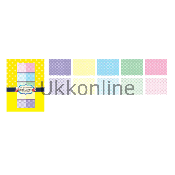 KESKİN DESENLİ HOBİ KARTON ÇİFT TARAF 10 LU NOKTA