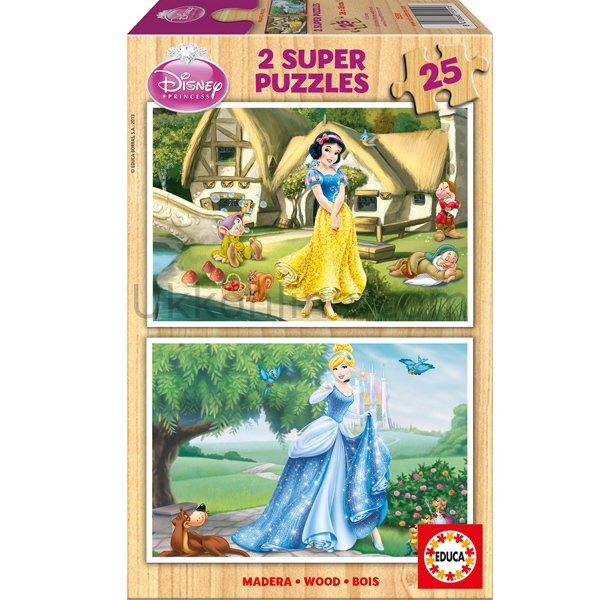 15591/EDU 2x25 prç SINDIRELLA VE PAMUK PRENSES /Educa Puzzle