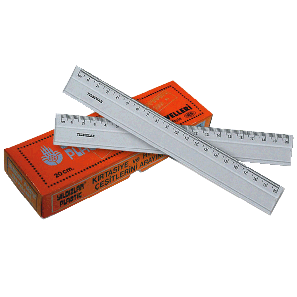 YILDIZLAR CETVEL PLASTİK 20cm 4