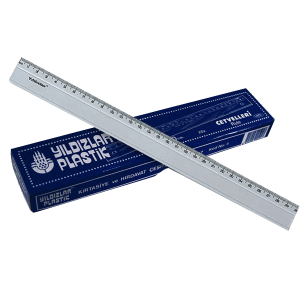 YILDIZLAR CETVEL PLASTİK 30cm 5