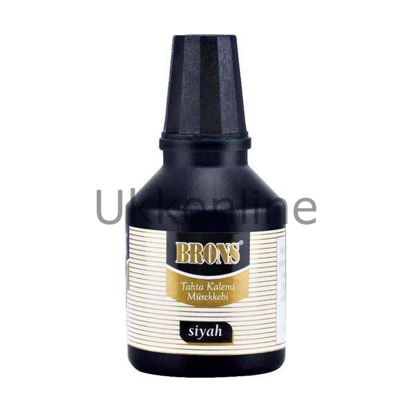 BRONS BRONS SİYAH -BEYAZ TAHTA KALEMİ MÜREKKEBİ 30 cc BR-350