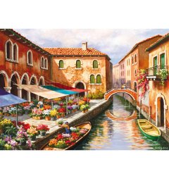 15791/EDU 500pcs KANALDA ÇİÇEK PAZARI /Educa /500 parça puzzle
