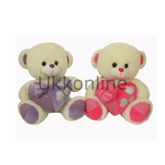 PHN081-30 PELUŞ 30 CM ÇİFT KALPLİ AYI