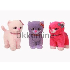 PJH12209 PELUŞ 23 CM KALPLİ KURDALELALI KEDİ