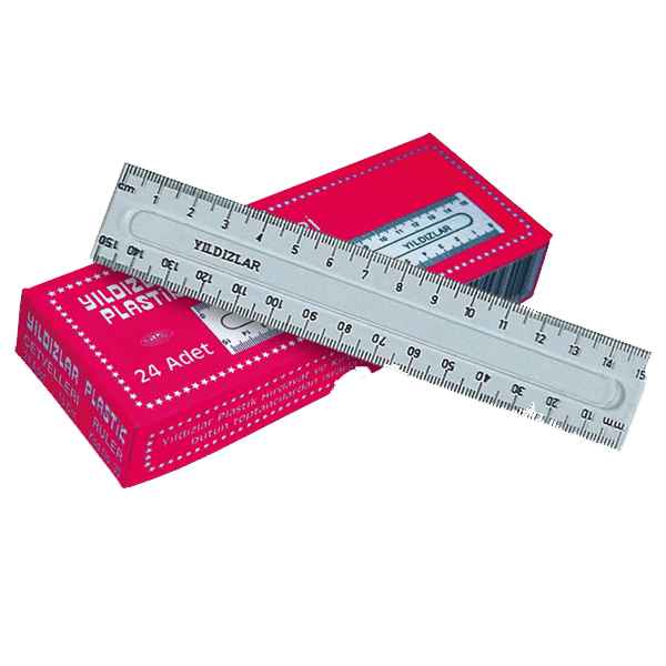 YILDIZLAR CETVEL PLASTİK 15cm 30