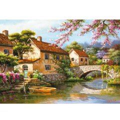 15813/EDU 1500pcs KÖYDEKİ KANAL /Educa /1500 parça puzzle