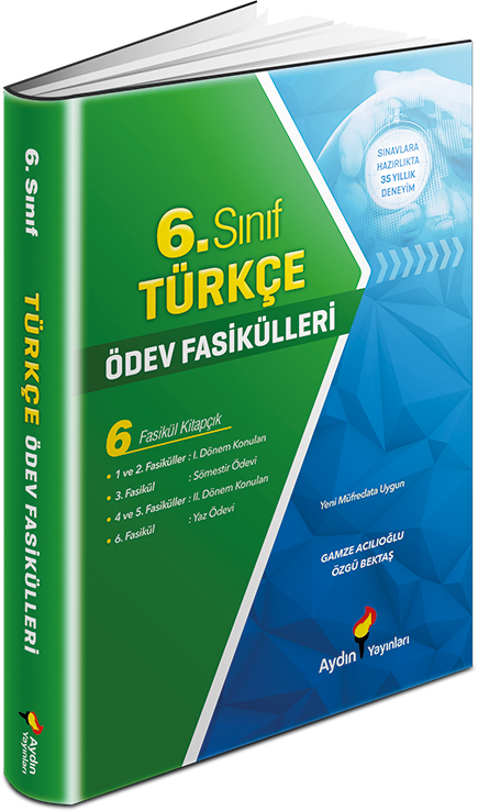 6. Sınıf Türkçe Ödev Fasikülleri Aydın Yayınları