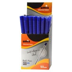 Umix Ball Kalem 0.7 mm uç 50'li Kutu - Mavi