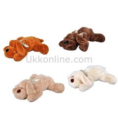 0027092 SUN PELUŞ KÖPEK YATAN KURDELALI 40CM JNG